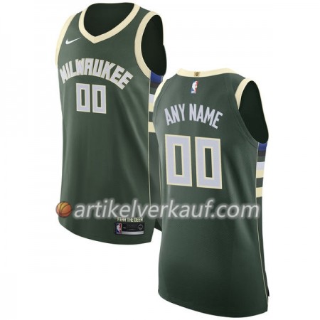 NBA Milwaukee Bucks Trikot Nike 2017-18 Grün Personalisierung Swingman - Herren